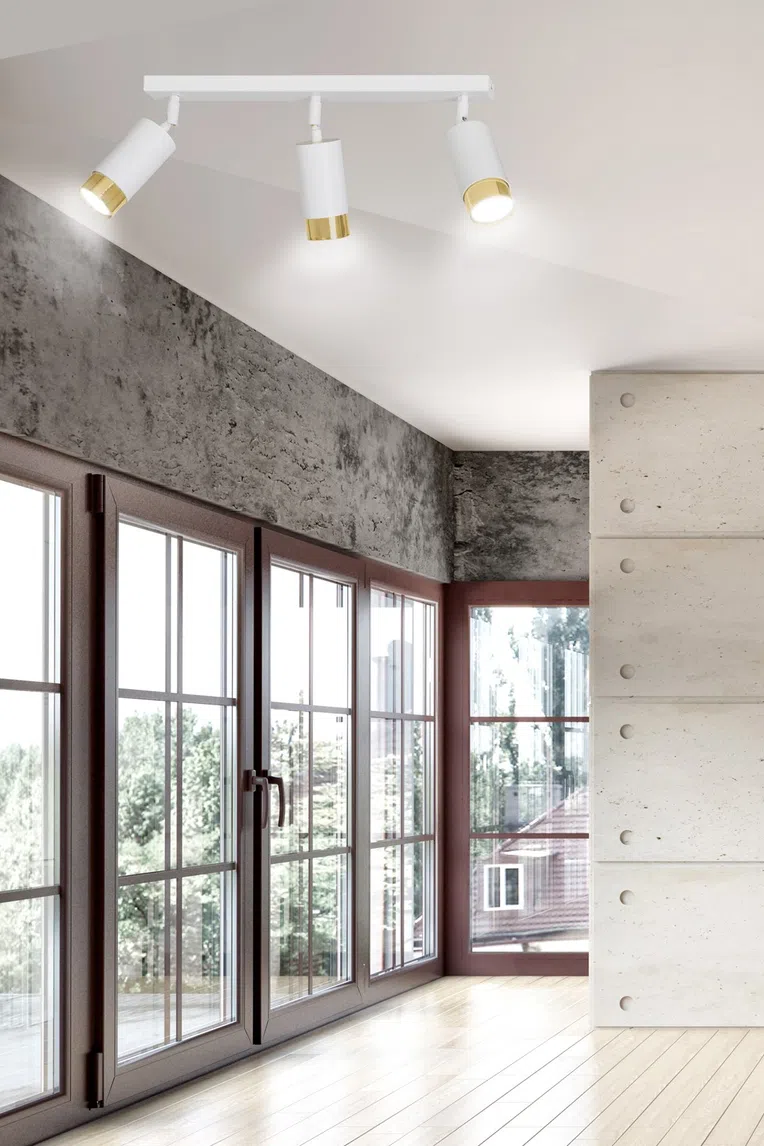 Lampa Sufitowa Hiro 3963/3 3Xgu10 biała/złota