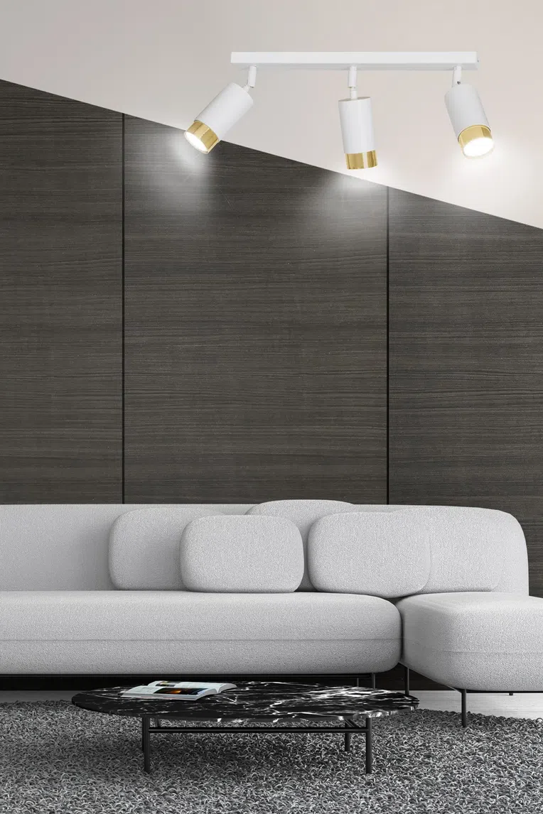 Lampa Sufitowa Hiro 3963/3 3Xgu10 biała/złota