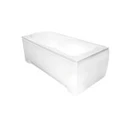 Built-in rectangular bathtubs