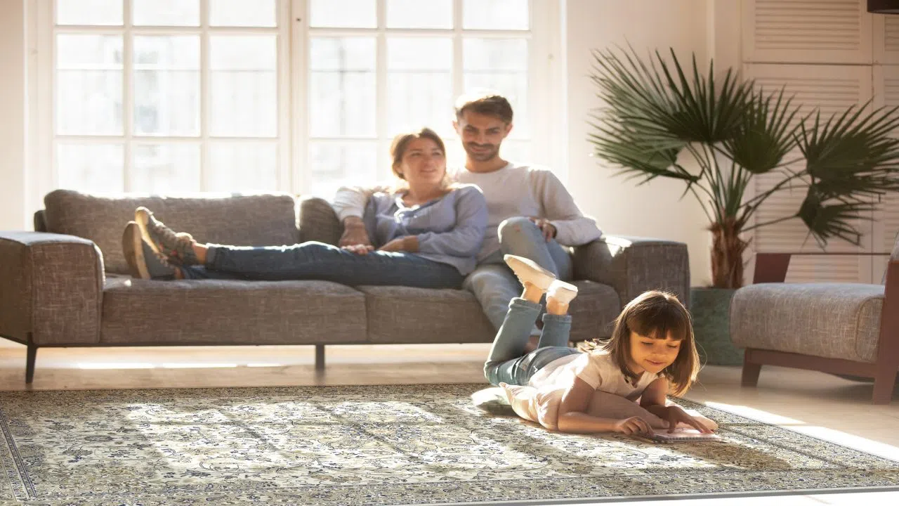 Wełniany dywan do salonu