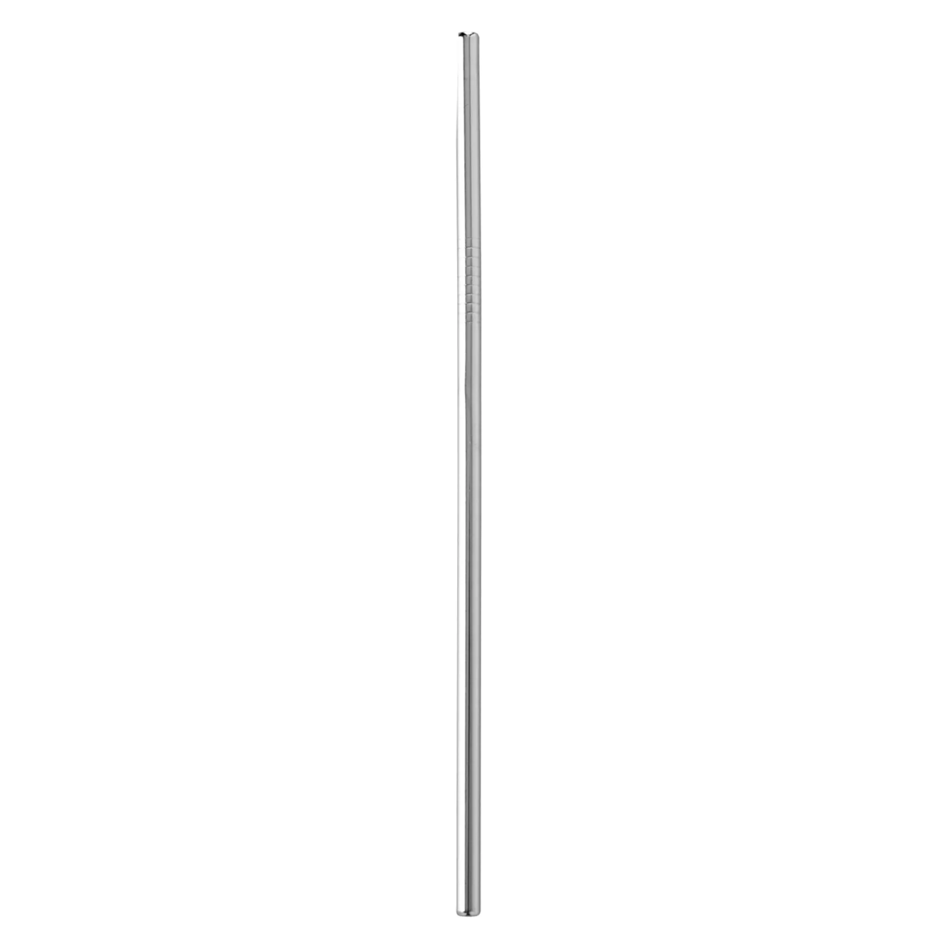 Komplet rurek STRAWS metalowych 7 szt. 0,5x21,5 cm