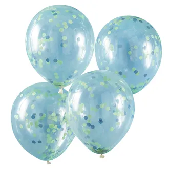 Balony ROAR z confetti 5 szt. fi 30,5 cm