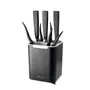 Ociekacz LIVIO DUO na sztućce czarny 11x11 cm