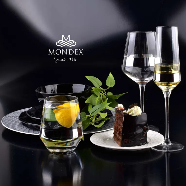 Zestaw szklanek MIRELLA SILVER 2 szt. 0,45 l