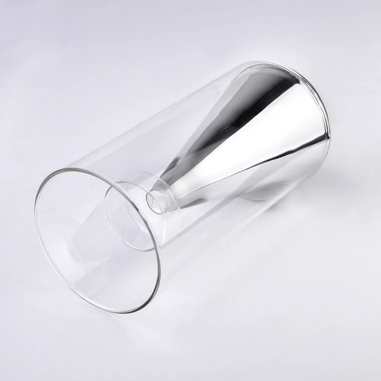 Świecznik RITA SILVER dekoracyjny 12x25 cm