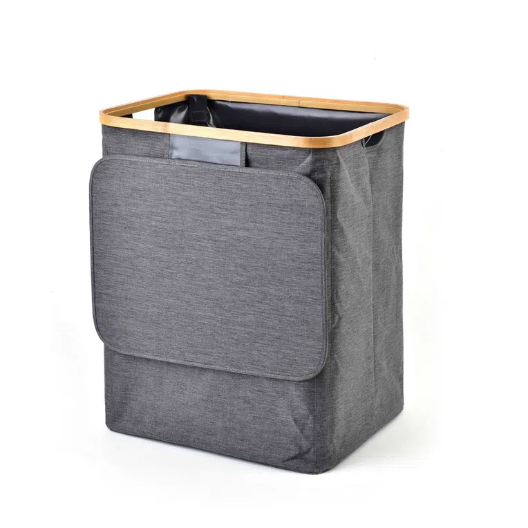 Kosz GOA MAXI GREY na pranie 35x45x52cm
