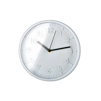 Zegar CLOCK okrągły biały 20 cm