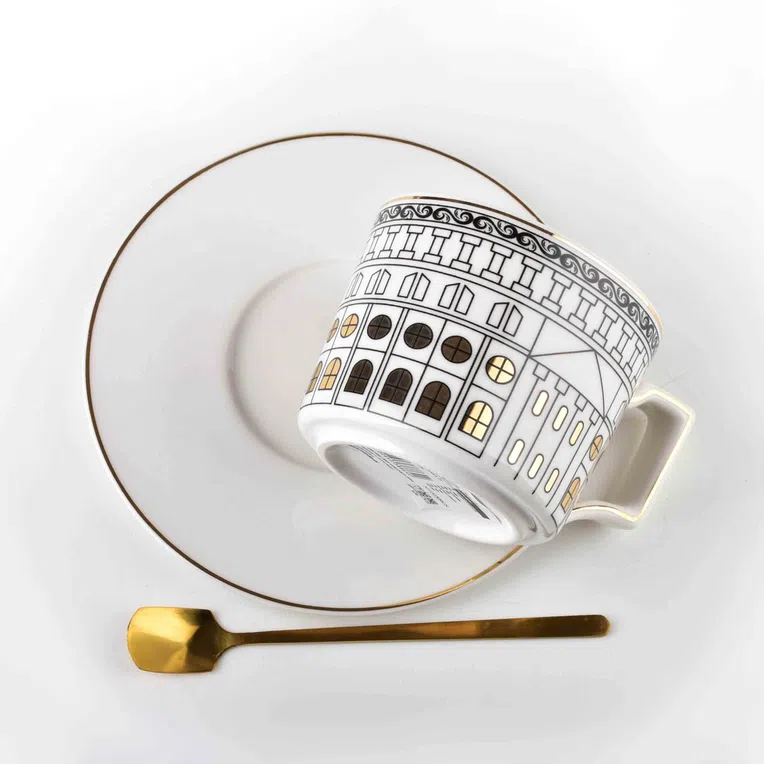 Filiżanka z podstawką OTIS i łyżeczką 220 ml