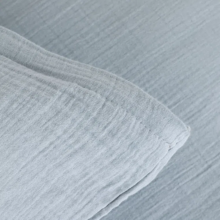 Komplet pościeli muślinowej MUSLIN grafitowa 140 g/m2 160x200 cm