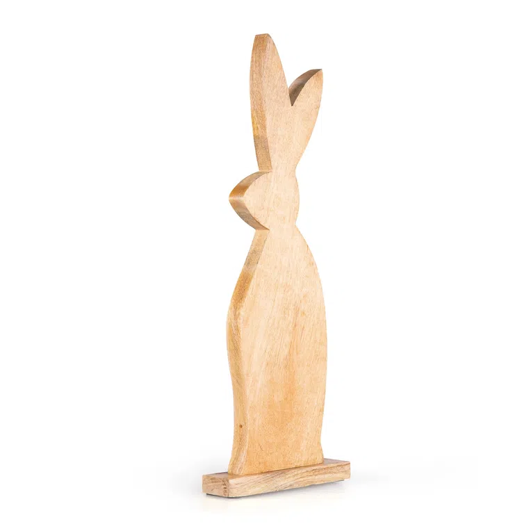 Drewniany zając TOBY wielkanocny 70x25 cm