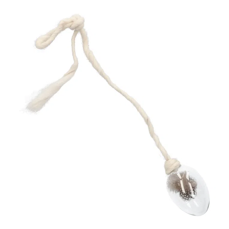 Zawieszka wielkanocna LECCY szklana na sznurku 50 cm