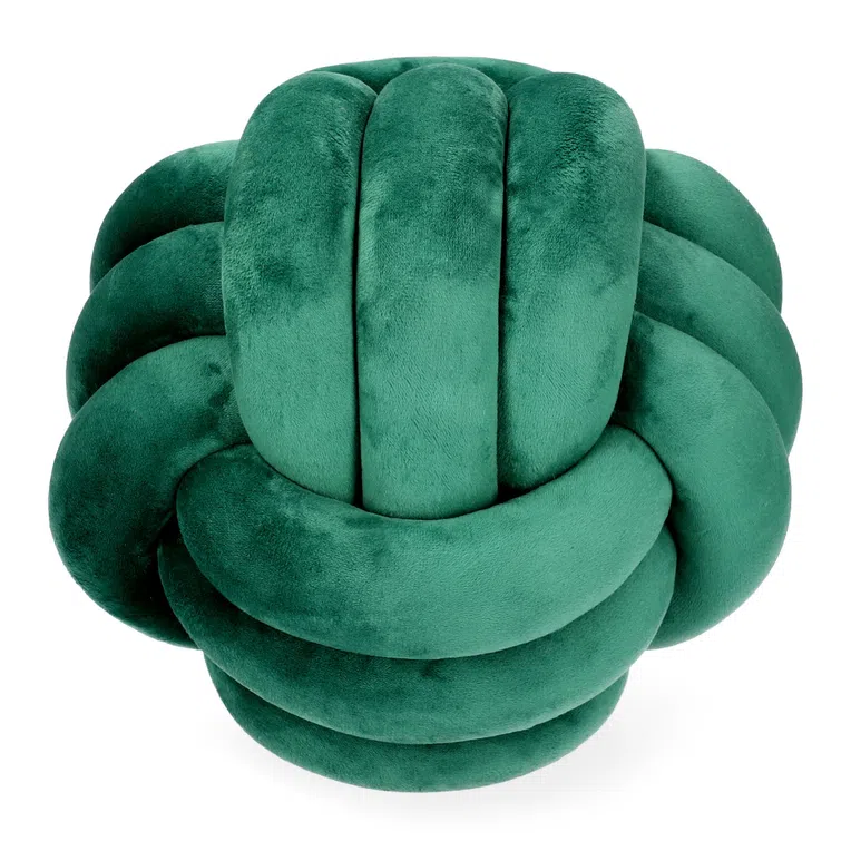 Poduszka SOLMI NEW supeł zielona 27 cm