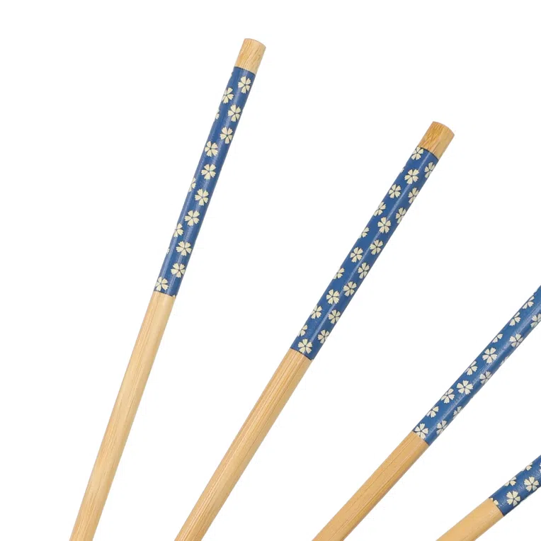 Zestaw pałeczek SUSHI bambusowych niebieskich 4 kpl.