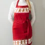 Fartuch kuchenny czerwony BISCOTTO 60x80 cm XM22 944752