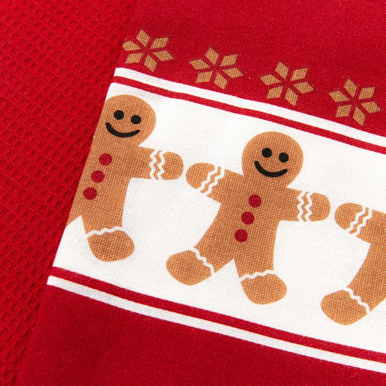 Zestaw ścierek kuchennych BISCOTTO czerwonych 2*45x70 cm