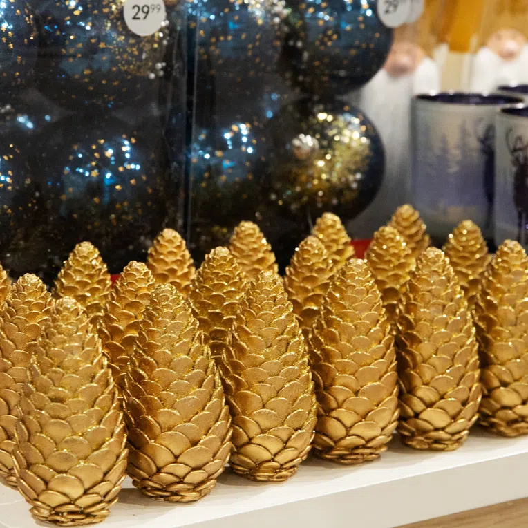 Szyszka POLIE złota 10 cm