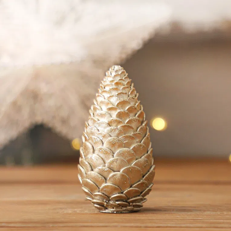 Szyszka POLIE złota 10 cm