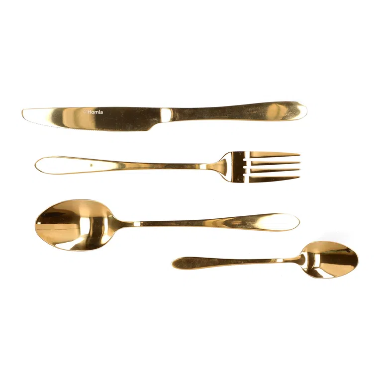 Zestaw sztućców ABELE złote 16 szt.
