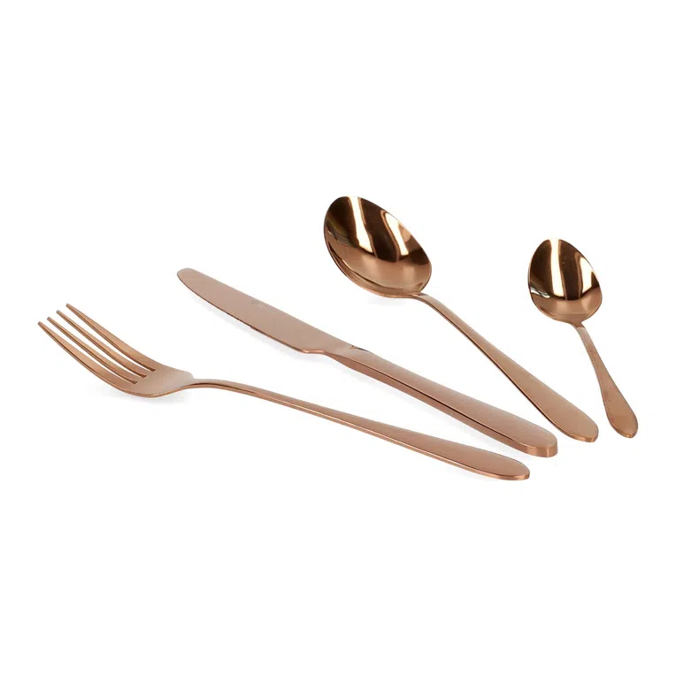 Zestaw sztućców ABELE miedziane 16 szt.