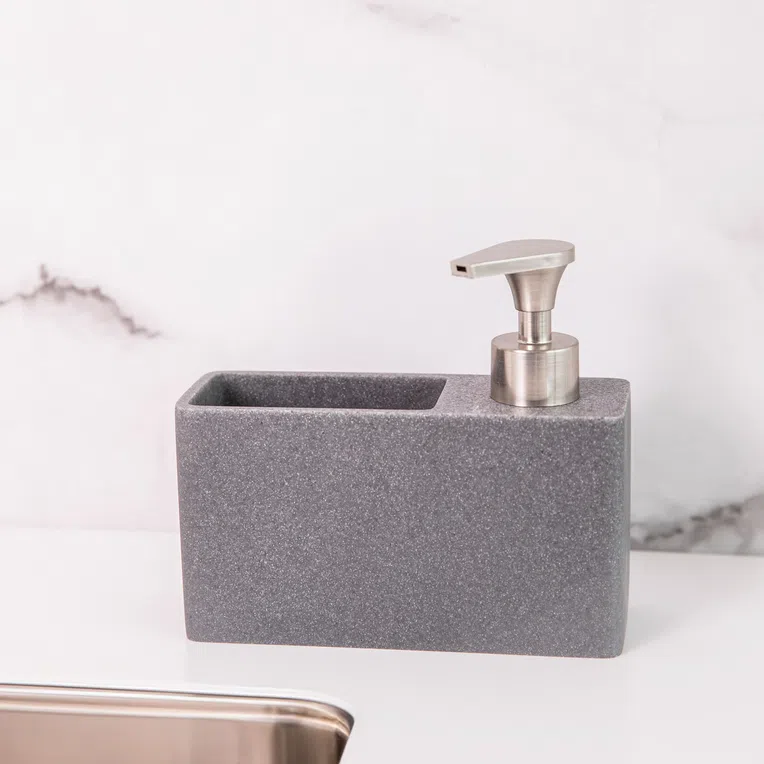 Dozownik TEANA grafitowy 17x16 cm