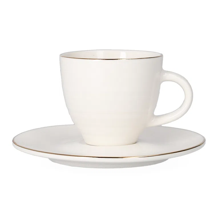 Filiżanka ELLIE ze spodkiem biała 0,09 l