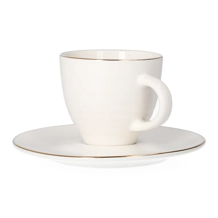 Filiżanka ELLIE ze spodkiem biała 0,09 l