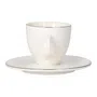 Filiżanka ELLIE ze spodkiem biała 0,09 l