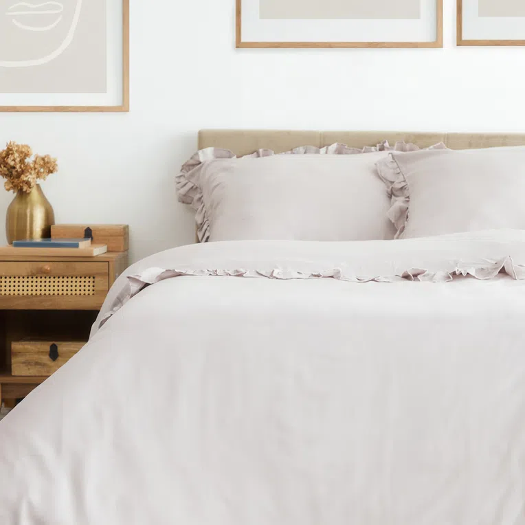 Pościel SELIN satynowa szara 220x200 cm