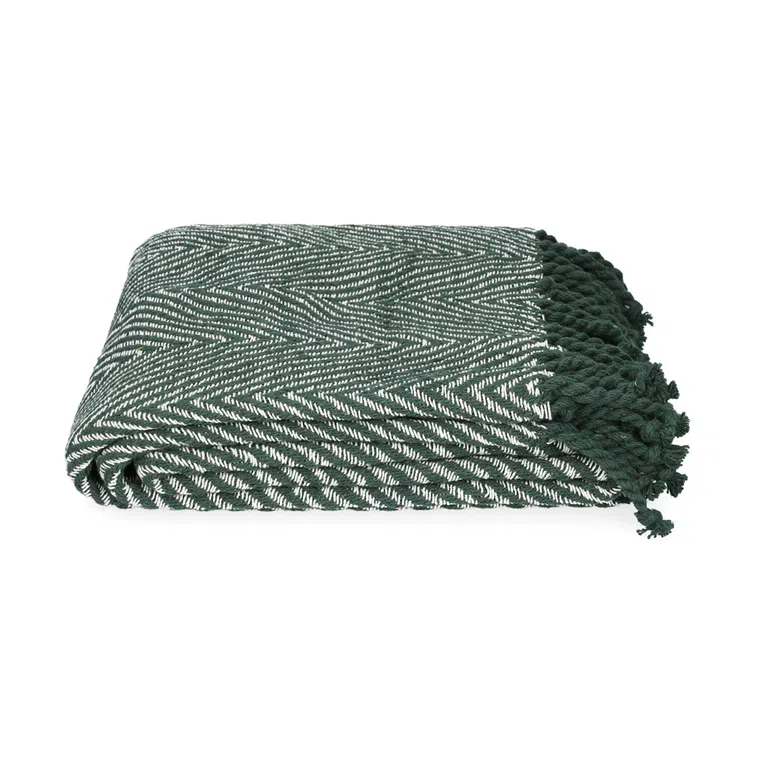 Pled SPARRE zygzak zielony 130x170 cm