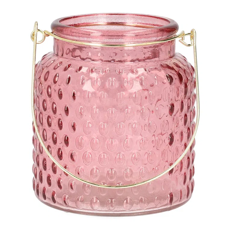 Lampion FIG różowy 10x11 cm