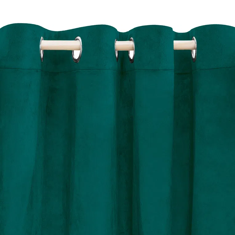 Zasłona PATTY welwetowa zielona 140x250 cm
