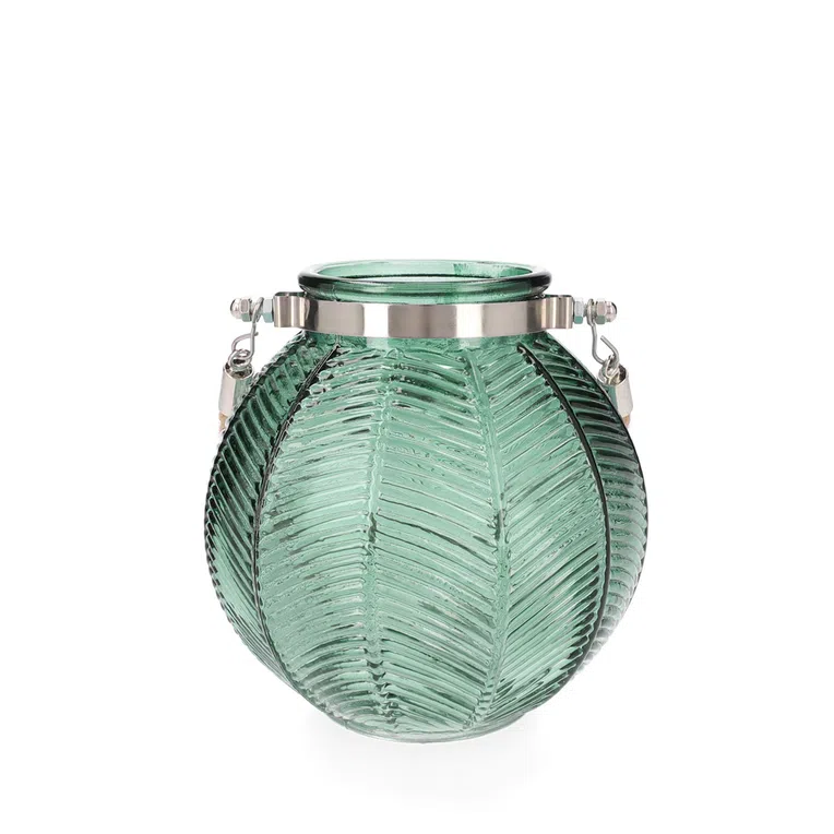 Lampion BLOMST ciemnozielony 8x14 cm