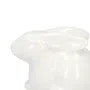Figurka wielkanocna BIEL królik porcelanowy biały mały 4x5 cm