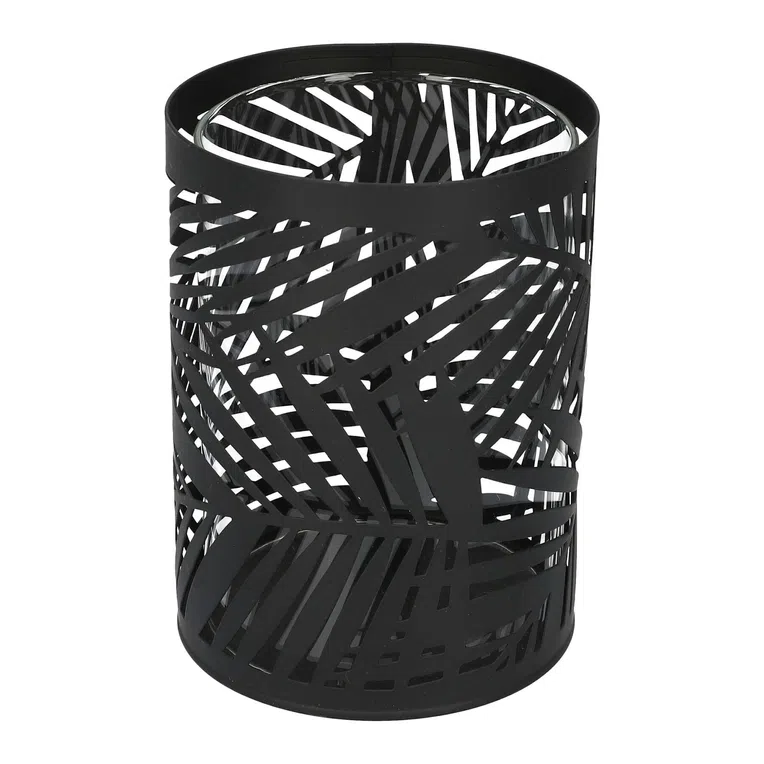 Lampion SAGE ażurowy czarny 11x15 cm