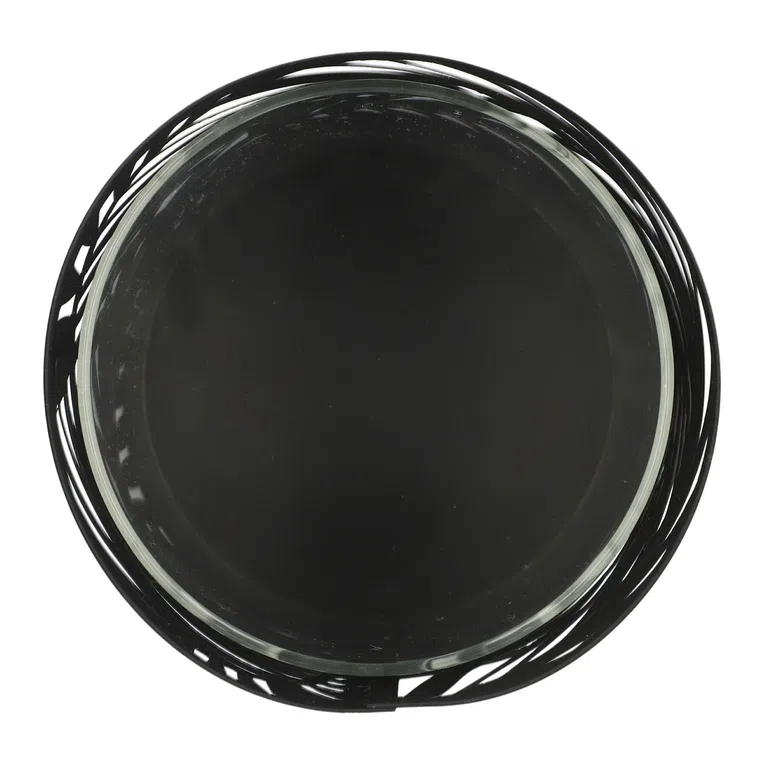 Lampion SAGE ażurowy czarny 11x15 cm