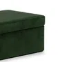 Szkatułka LOVA welurowa zielona 16x12x7cm