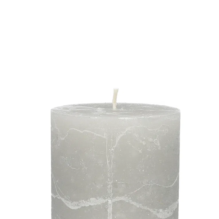 Świeca RUSTIC szara 7x9 cm