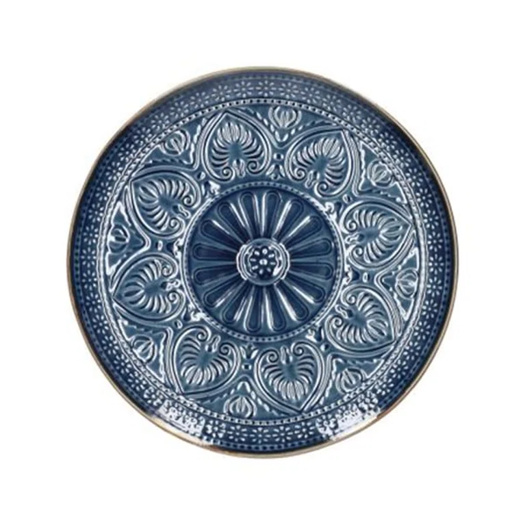 Talerz INDIE deserowy granatowy 21 cm
