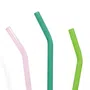 Zestaw słomek RIJO kolorowych szklanych z czyścikiem 5 szt.