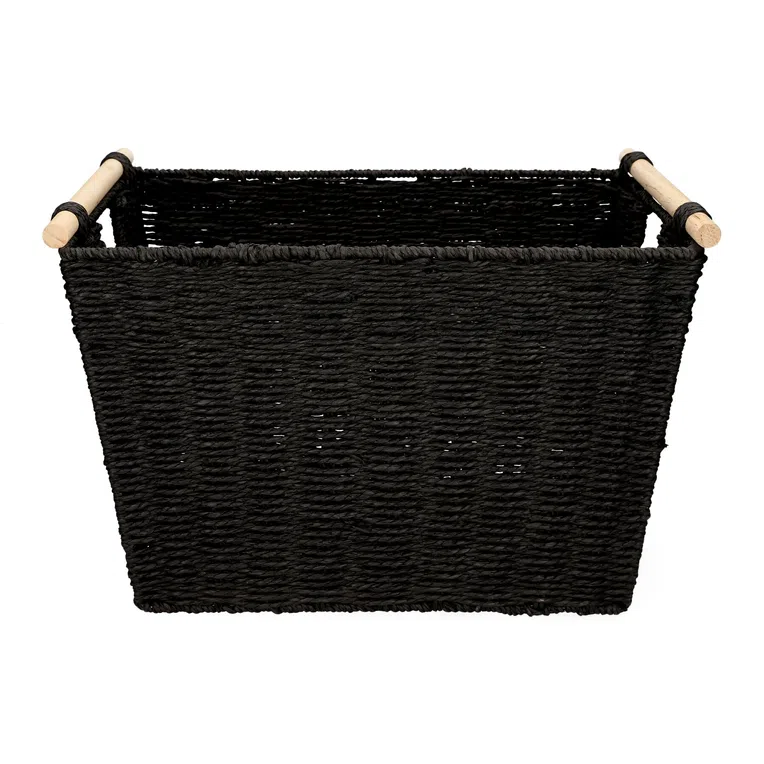 Kosz MOSVIK czarny 41x29x27 cm