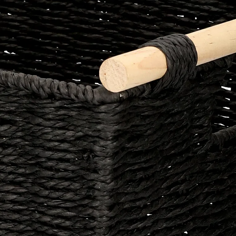 Kosz MOSVIK czarny 41x29x27 cm