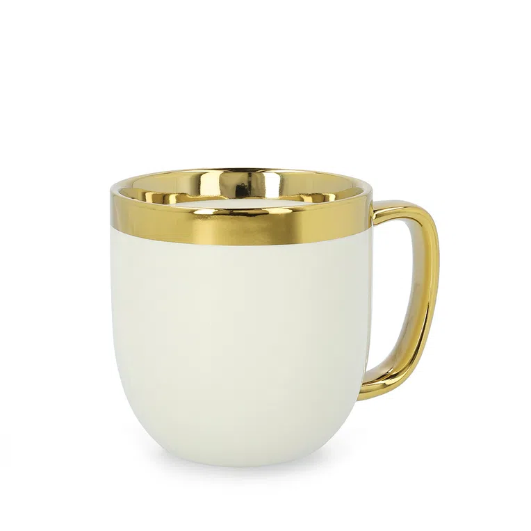 Kubek SINNES biały z łyżeczką 0,28 l