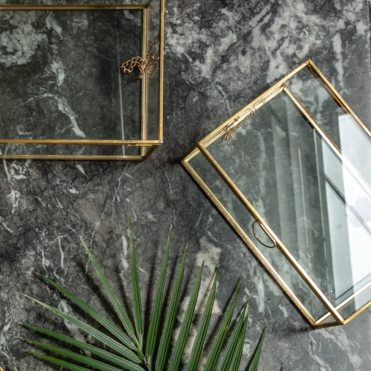 Szkatułka GRAZIA złota 20x12x5 cm