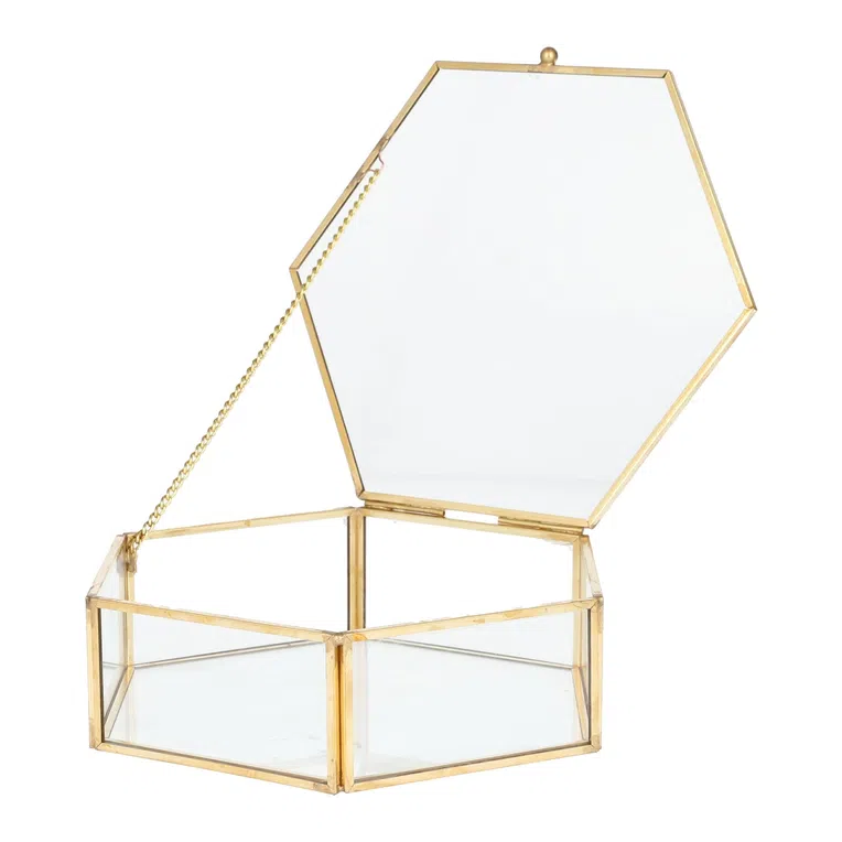 Szkatułka GRAZIA sześciokątna 17X16X5