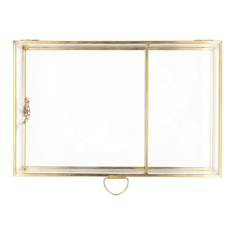 Szkatułka na biżuterię GRAZIA złota 23x15x5 cm