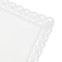 Obrus ANDER biały z koronką 130x180 cm