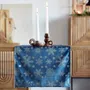 Bieżnik TANESI w złote śnieżynki granatowy 40x160 cm