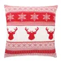 Poszewka RENK dwukolorowa z motywem świątecznym 45x45 cm