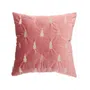 Poszewka ARBA w złote choinki różowa 45x45 cm