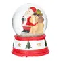 Kula RONIE śnieżna z Mikołajem i reniferem S 5x6 cm